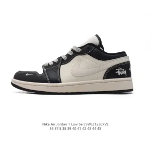 Jordan AJ1 Low Retro Basketball Shoe with Air Cushion