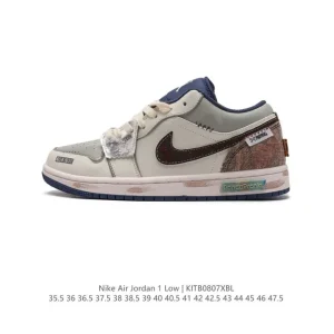 Nike Dunk Custom Vintage Summer Edition Panda Low Top Sneakers