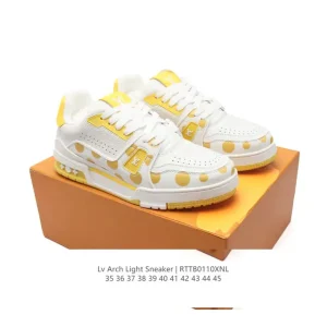 Louis Vuitton Trainer Sneaker Low Top Fashion Casual Shoes for Men and Women
