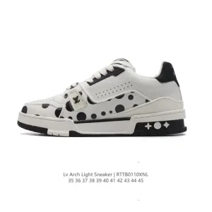 Louis Vuitton Trainer Low Thick Sole Sneakers for Men and Women Fashion