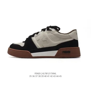 Fendi Match Men's and Women's Lifestyle Sneakers with Double F Logo