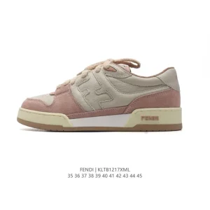 Fendi Match Men's and Women's Lifestyle Sneakers with FF Logo