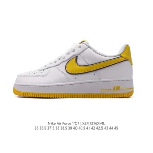 Nike Air Force 1 Low 07 White Leather Casual Sneakers for Men and Women