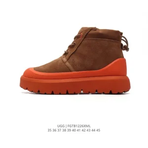 UGG Classic Retro High Top Boots with Wool Lining and Thick Sole