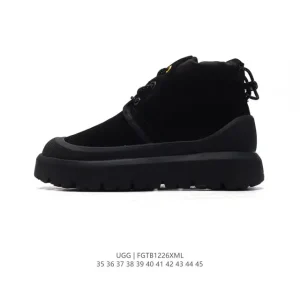 UGG Classic Retro High-Top Platform Boots with Wool Lining