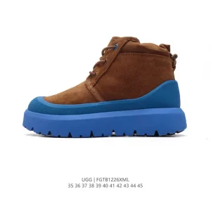 UGG Retro High Top Boots with Wool Lining and Thick Sole