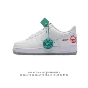 Nike Air Force 1 07 Low Scratch White Red Official Version