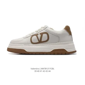 Valentino Open Skate Leather Shoes for Men - Stylish Skateboarding Sneakers