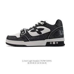 Louis Vuitton Trainer Low Crystal Embellished Sneaker