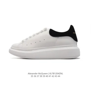 Alexander McQueen McQ Smooth Leather Thick Sole White Glow Tail Sneakers