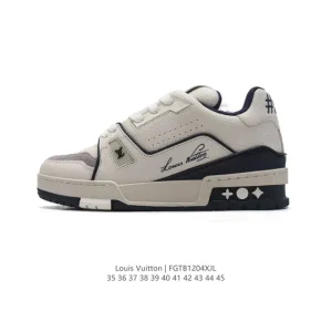 Louis Vuitton Trainer Low Sneaker Fashion Luxury Thick Sole Shoes