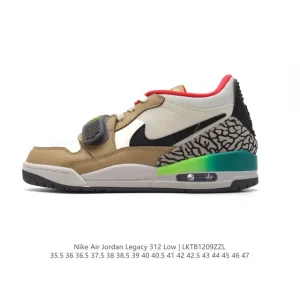 Jordan Legacy 312 Low Men's Basketball Shoes - Premium Leather & Air Cushioning