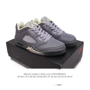 Jordan Air 5 Retro Low Cut Basketball Shoes Team Jordan Edition