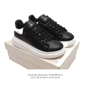 Alexander McQueen Tread Slick Smooth Leather Glow Sole Sneaker