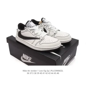 Jordan Air 1 Low OG SP Military Blue Reverse Swoosh Sneakers