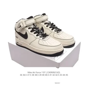 Nike Air Force 1 Mid 07 Men's Basketball Shoes with Velcro Strap