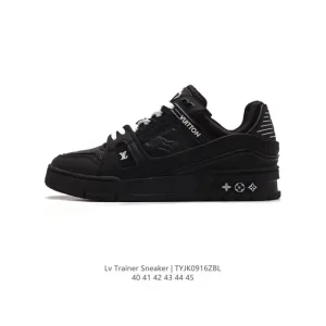 Louis Vuitton Trainer Sneaker Low Thick Sole Comfortable Men Shoes
