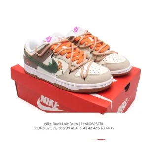 Nike SB Dunk Low Deconstructed Double Laces Skateboarding Shoes with Zoom Air