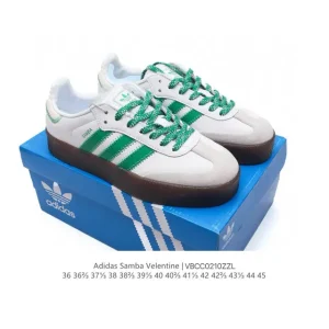 Adidas Samba Valentine Unisex Retro Leather Sneakers for Men and Women