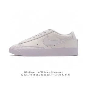 Nike Blazer Mid 77 Classic White Leather Retro Basketball Shoes