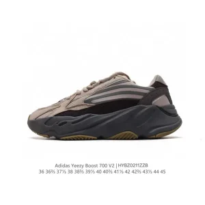 Adidas Yeezy 700 V2 3M Reflective Sneakers Grey Cushioned Running Shoes