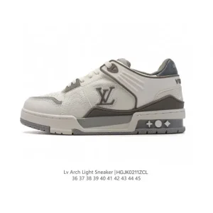 Louis Vuitton Trainer Low Sneaker Thick Sole Leather Comfort
