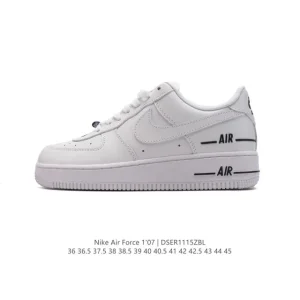 Nike Air Force 1 Low 07 White Leather Casual Sneakers for Men and Women