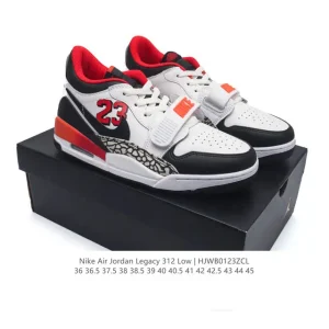 Jordan Legacy 312 Low Men's Basketball Shoes Full Grain Leather