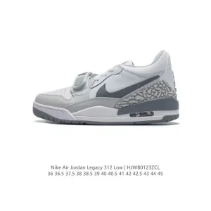 Jordan Legacy 312 Low Men's Basketball Shoes with Premium Leather and Air Cushioning