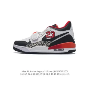 Jordan Legacy 312 Low Mens Basketball Shoes with Premium Leather and Air Cushioning
