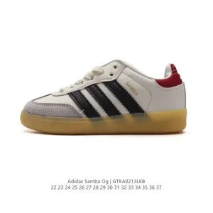 Adidas Original Samba OG CNY Snake Year Limited Edition Kids White Leather Sneakers