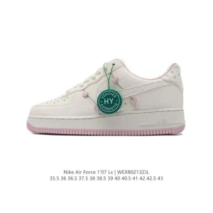 Nike Air Force 1 Low 07 HV5992 White Leather Sneakers with Air Cushion