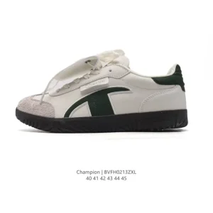 Champion Men's Classic Retro Thick Sole White Sneakers