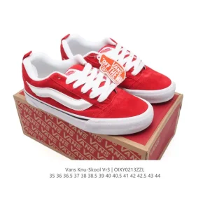 Vans Knu Skool Vr3 Lx Leather Vintage Bulky Retro Sneakers