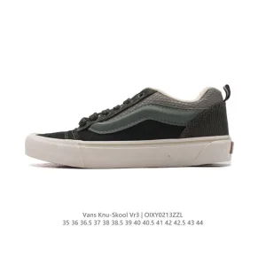 Vans Knu Skool VR3 LX Chunky Leather Sneaker with Fat Logo