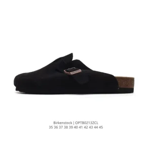 Birkenstock Boston Vl Suede Leather Soft Footbed Cork Sole Shoe