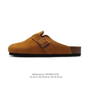 Birkenstock Boston Vl Suede Soft Footbed Clog with Cork Sole