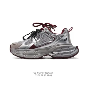Luxury Chunky Sneakers for Women - Comfortable Platform Leather Shoes