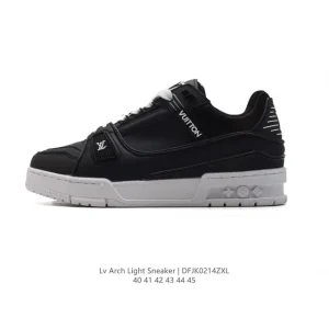 Louis Vuitton Trainer Sneaker Low Thick Sole Fashion Shoes