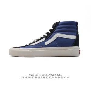 Vans Sk8-Hi Blue High Top Skateboard Shoes for Men and Women