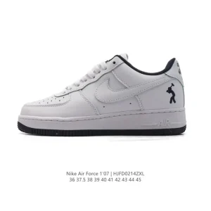 Nike Air Force 1 Low White Leather Casual Sneakers for Men and Women