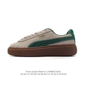 Puma Suede Platform Sneaker for Men and Women Retro Thick Sole Casual Shoe