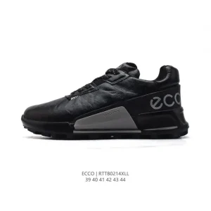 ECCO Men's Outdoor Leisure Sneakers Breathable Lightweight Lace-Up Shoes