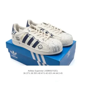 Adidas Superstar Classic Shell Toe Leather Sneakers for Men and Women