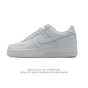 Nike Air Force 1 Low White Leather Casual Sneakers for Men and Women