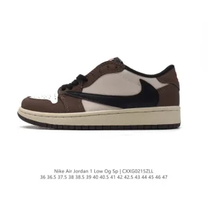 Jordan Air 1 Low OG SP Military Blue Reverse Swoosh TS Collaboration Sneakers