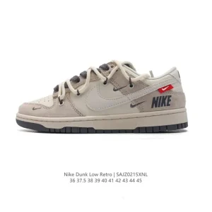 Nike Dunk Low Retro Basketball Shoes with Dual Laces
