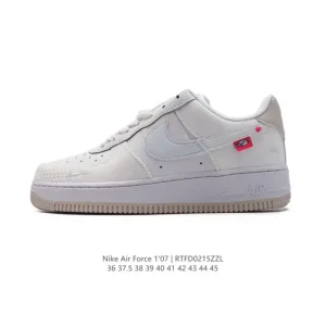 Nike Air Force 1 Low White Leather Sneakers for Men and Women