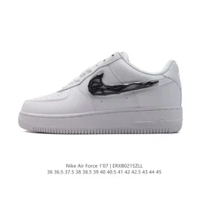 Nike Air Force 1 Low White Leather Casual Sneakers for Men and Women