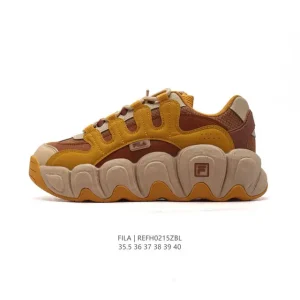FILA Women's Cat Paw Chunky Sole Retro Sneakers with Breathable Mesh
